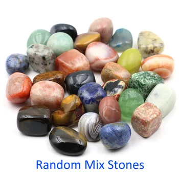 Natural Tumbled Stones Crystals Tumbled Polished Rock Gemstone Specimen Energy Mineral Aquarium Garden Home Decor Bulk Wholesale 1