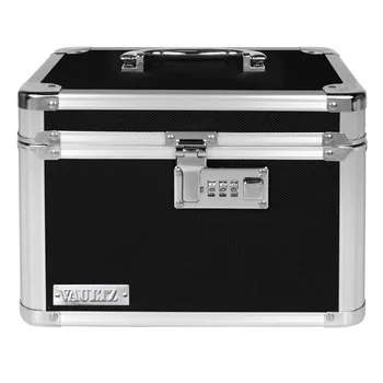 Vaultz Combo Lock Storage Box, Black, Medium Density Fiberboard 6