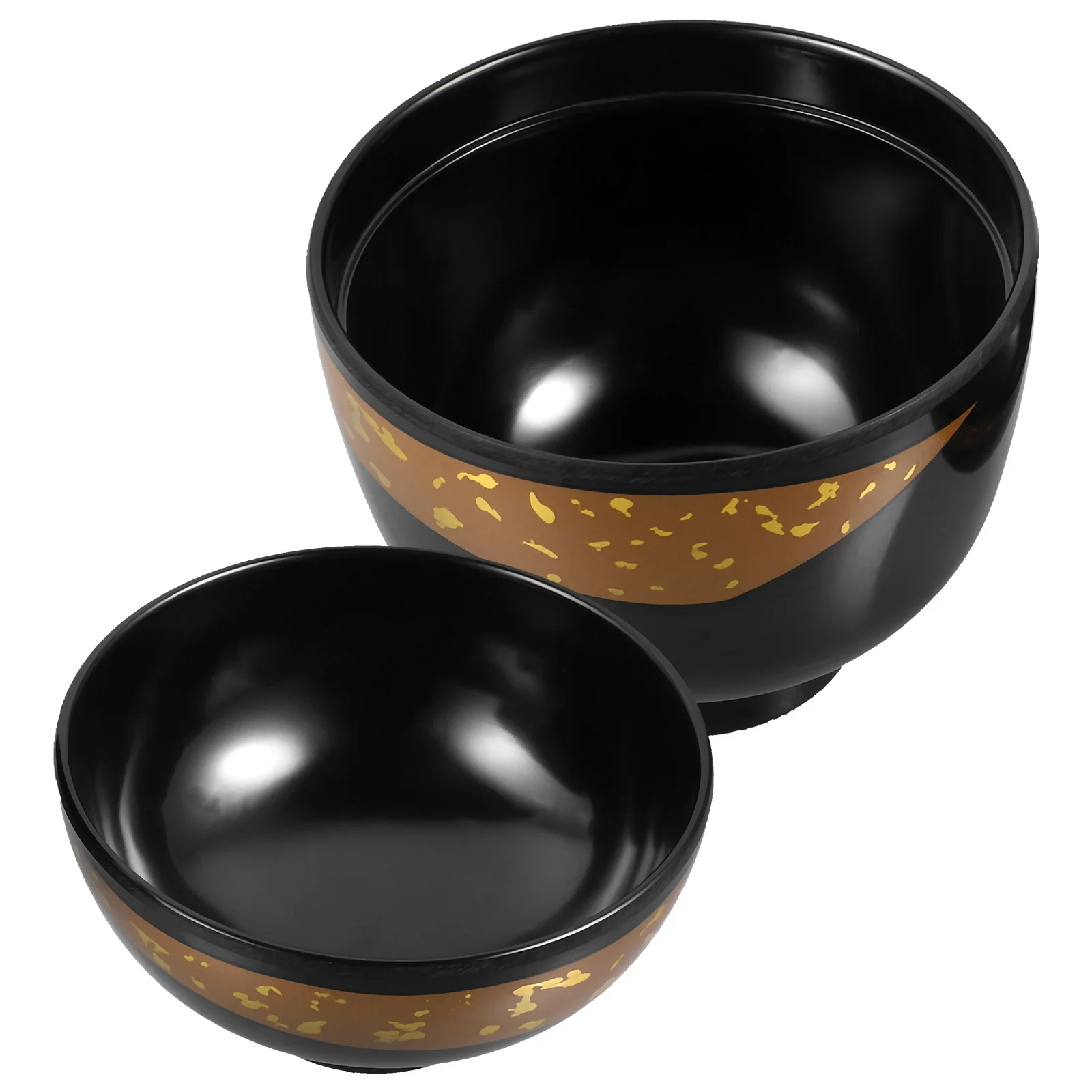 

Serving Bowl Kitchen Supply Food Service Gaiwan Soup+mugs Container Japanese Bowls Melamine Black