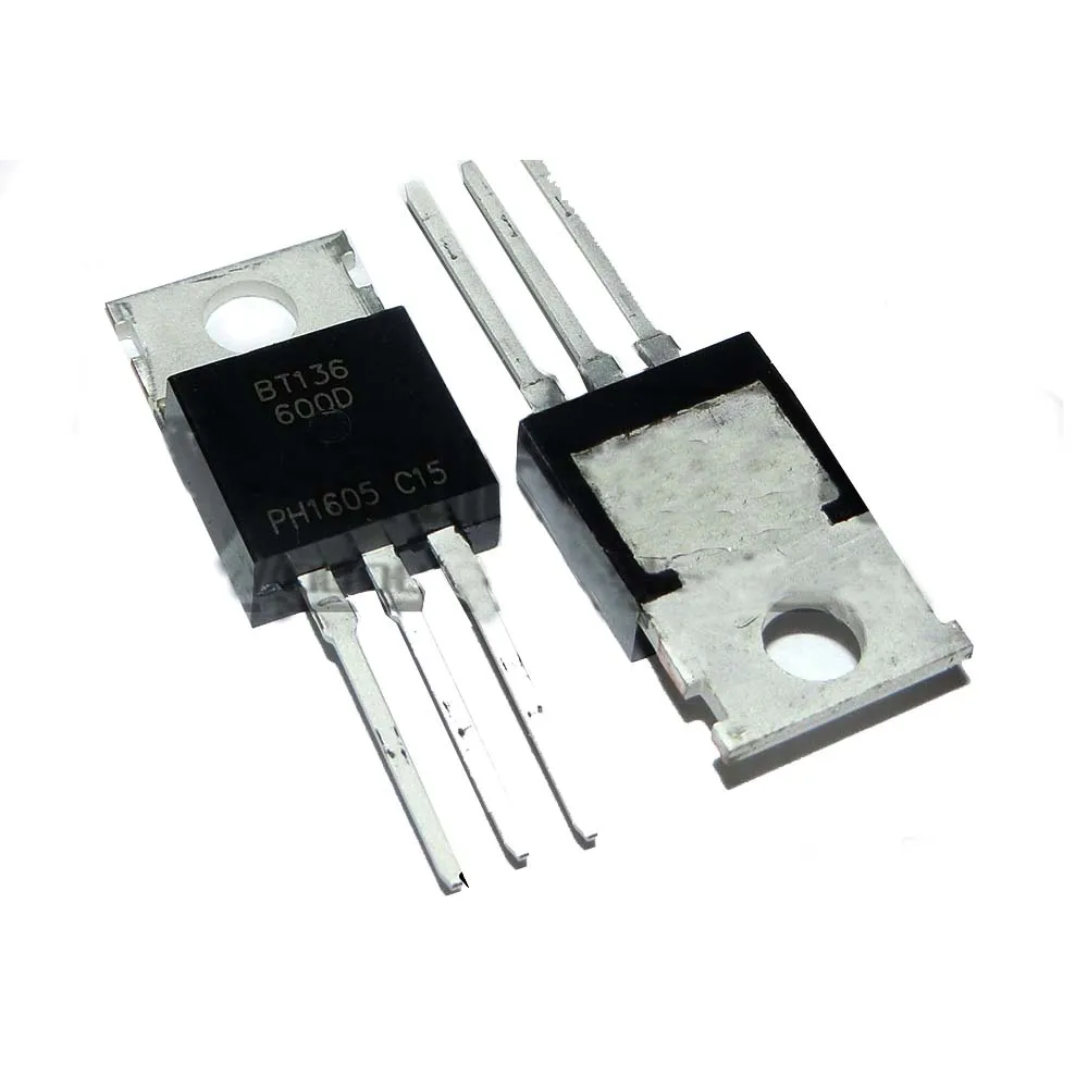 

10pcs/lot BT136-600D BT136 two-way thyristor TO-220AB