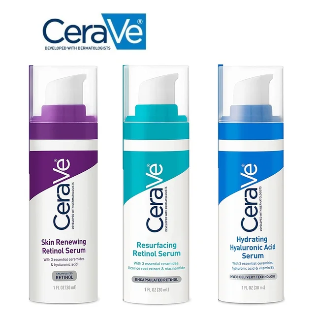 30 Ml -Es Cerave Felújítás Retinol Szérum Bőr Megújítása A Hidratálásának Javítása Hidratáló Hialuronsav - Image 4