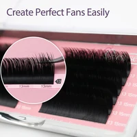 2/4/5/10 Trays Qeelasee Super Soft Blomming Lashes Easy Fan Eyelash Extensions Mega Volume Eyelashes Supplies for Eye Beauty 2
