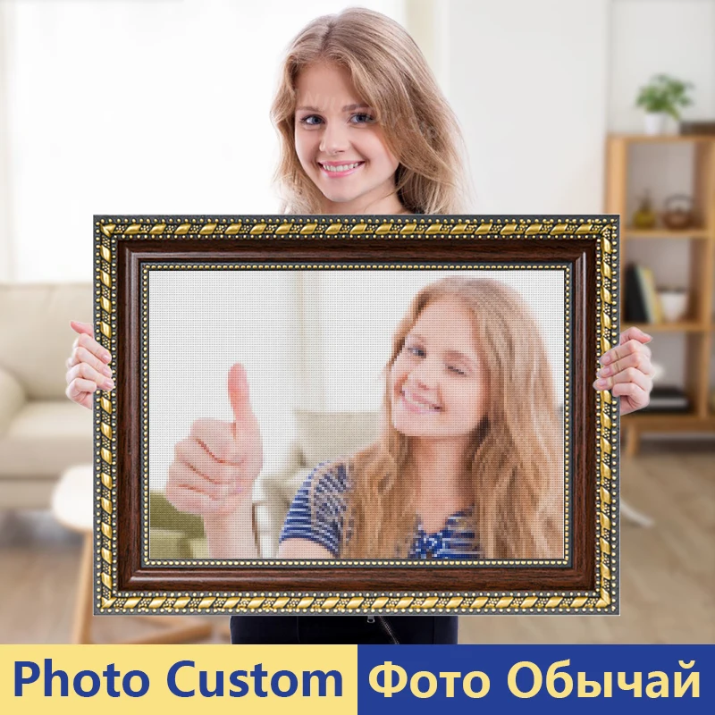5D DIY Photo Custom Diamond Painting Cross Stitch Full Square/Round Rhinestone Diamond Mosaic Kit Embroidery Gift diamond painting diamond painting accessories embroidery rhinestones