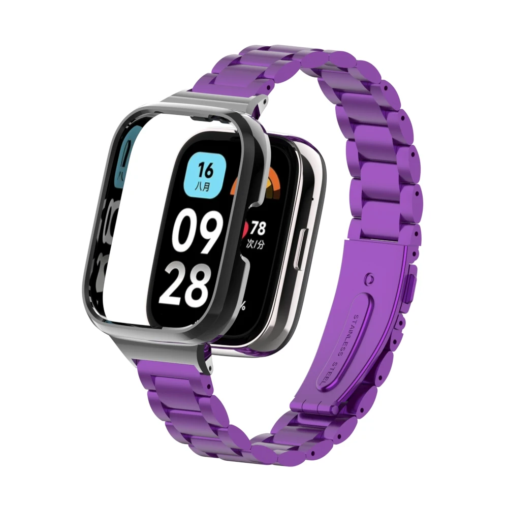 

Ремешок из нержавеющей стали для Redmi Watch 3 Active/Youth, сменный металлический браслет для наручных часов Mi Watch Lite3
