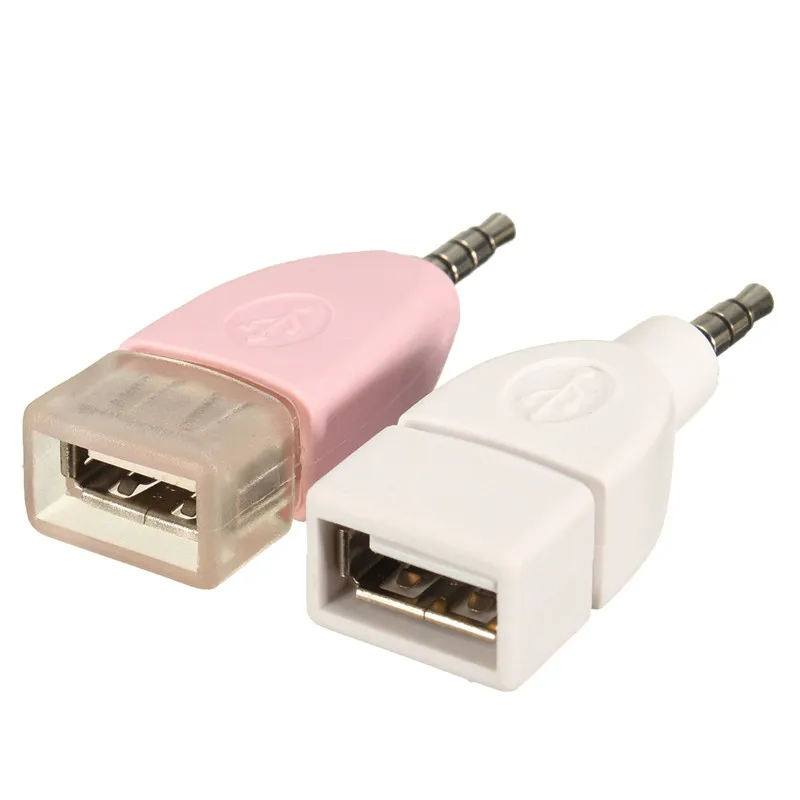 

Audio Converter 3.5mm Male AUX Audio Plug Jack To USB 2.0 Female Converter Adapter for Car Audio