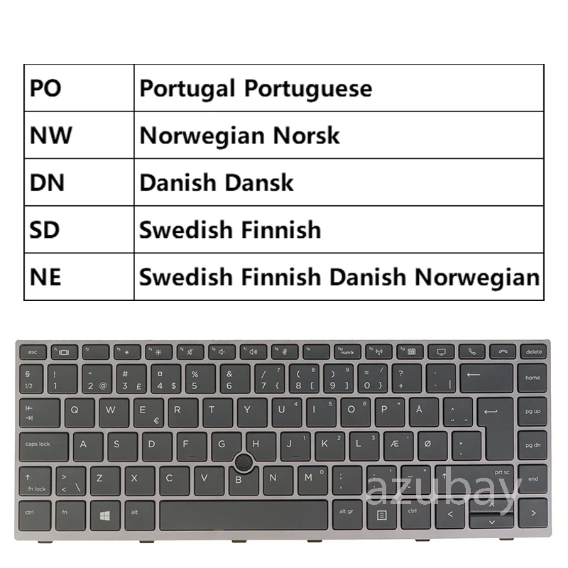 

Клавиатура для HP elitebook 840 G5 846 G5 840 G6 846 G6 745 G5 745 G6 SN91721, португальская, шведская, датская, норвежская Клавиатура