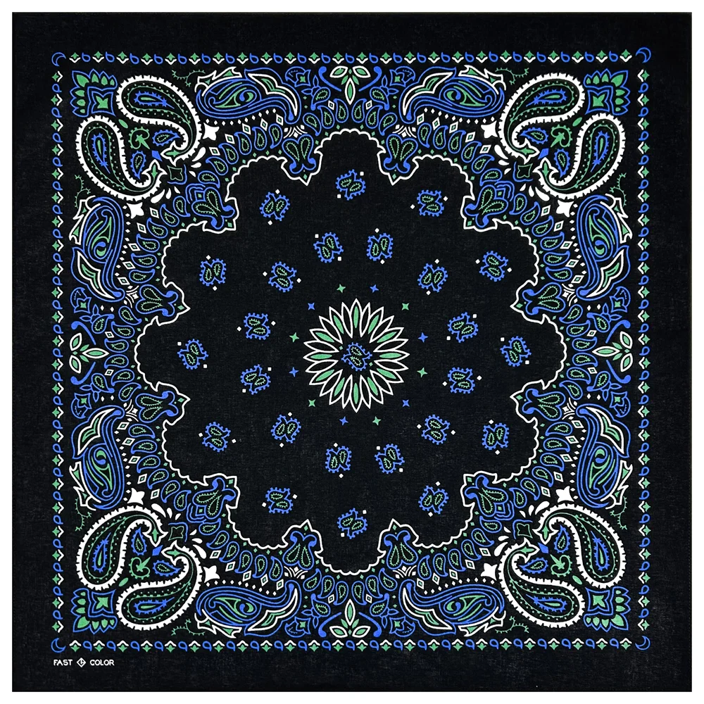 55*55cm New Fashion Hip Hop Bandana Square Scarf Men Dancing Peacock Headband Printed Women Boys Girls Sports Hiking Scarves