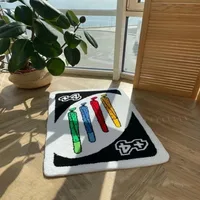 Rectangle UNO Reverse Card Doormat Carpet Thicken Antislip Floor Mat Fluffy Tufted Soft Area Rug Living Room Bedroom Bedside Mat 1