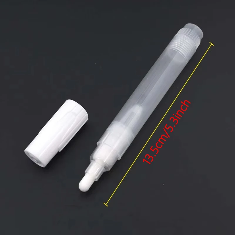 3/5/8/10/15/30mm Reusable Graffiti Pen Plastic Transparent Bucket Tube, Empty Rod Liquid Chalk Marking Pen Paint Pen Accessories 6