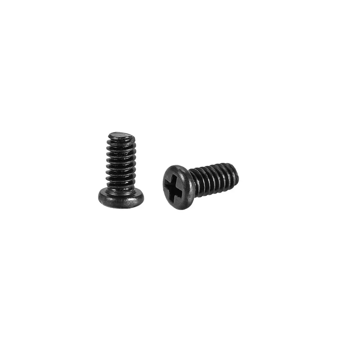 

M2x5mm Phillips Screw Fastener Black 2.8mm Dia Screw Head for for Laptop PC TV Fan Switch 50pcs