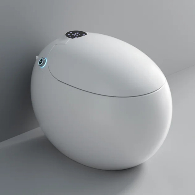 

Top Sale One Piece Intelligent Electric Automatic Bidet 110V/220V Egg Shape Smart Toilet