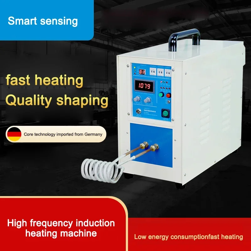 High frequency induction heating machine quenching forging turning knife welding melting gold, silver, copper and aluminum tin 4