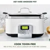 Slow Cooker 6QT, Dishwasher Safe Lid & Removable Crock, Elite 8 - in -1 Programmable Ceramic Nonstick Multi Electric Slow Cooker 2