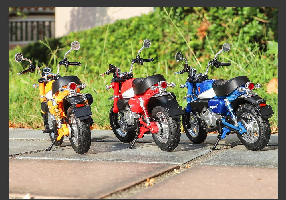 1:12 Honda Monkey Alloy Toy Motorcycle Model Car With Sound Light Rear Wheel Suspension Motorbikes Vehicle Models For Children 30 1:12 Honda Monkey Alloy Toy Motorcycle Model Car With Sound Light Rear Wheel Suspension Motorbikes Vehicle Models For Children