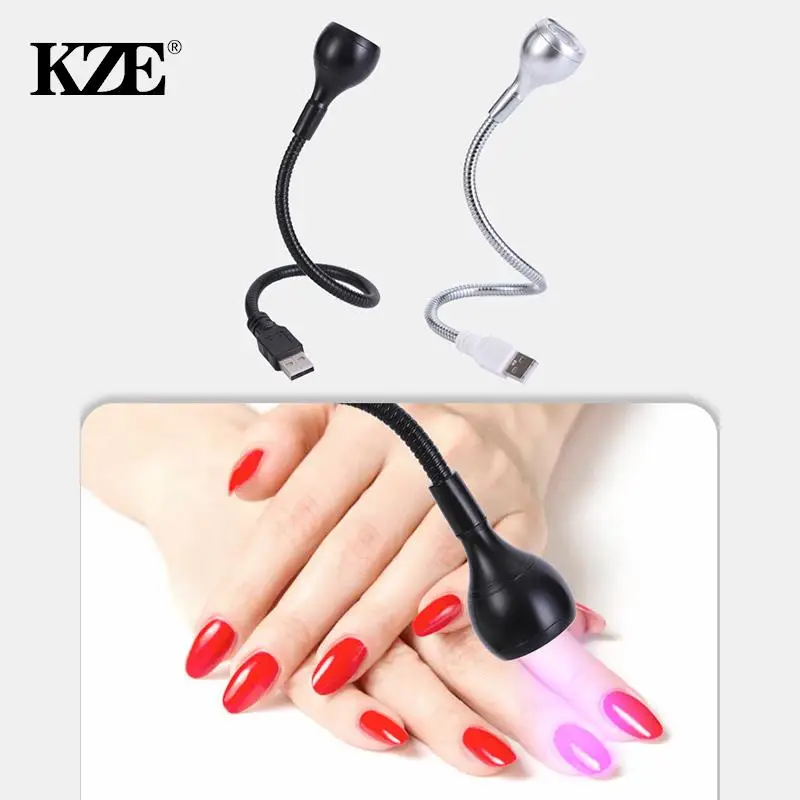 UV 램프 네일 조명 건조기 LED 자외선 유연한 USB 미니 젤 경화 매니큐어 페디큐어 도구