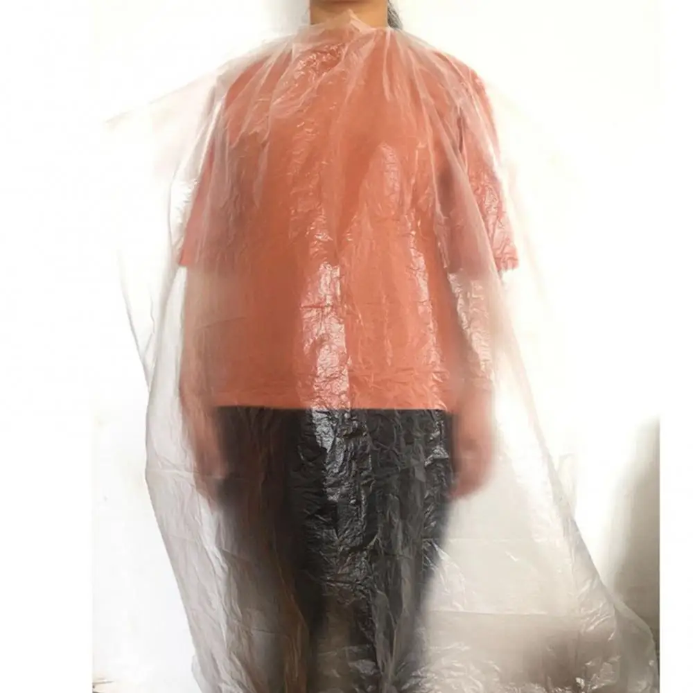 Household 50Pcs Anti-staining Disposable Barbers Cape Hairdressing Apron Supplies Hair Coloring Products 2