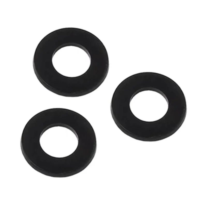 Hinge Rings 60pcs Hinge Rings Plastic Flat Washer Rings For 0.5-1.2mm Interior Door Hinges 15mmx10mm Door Top Bottom Insulation Gasket