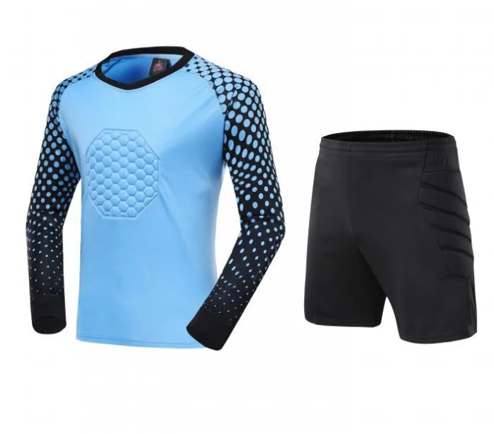 2PCS Football Goalkeeper Suit Kits Adult Training Pants Shorts Jersey Kit Soccer Clothes Set Sports Competition Team Uniform