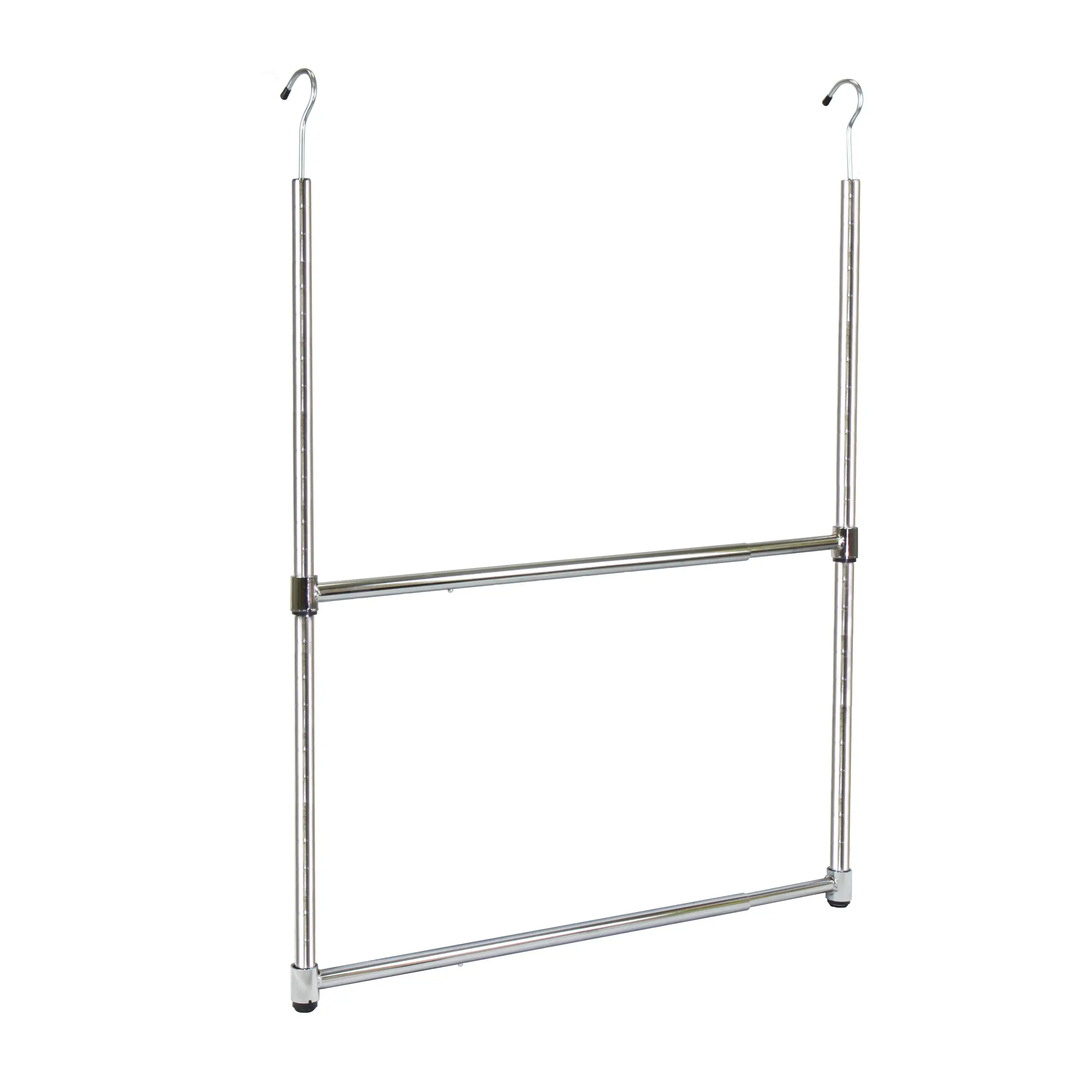 

Oceanstar 2-Tier Portable Adjustable Closet Hanger Rod, Chrome