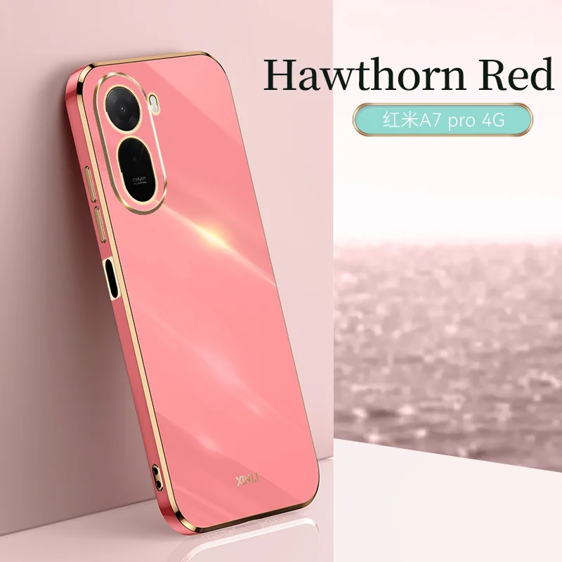 Luxury Plating Fashion Square Soft Silicone Phone Case with Original Camera Protection