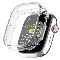 Premium TPU All - Round Protection Case with Glass Cover for Series Ultra 49mm (Transparent)