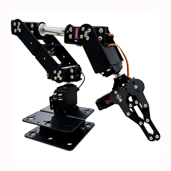 Kit Braccio Robotico a 6 DOF Fai-da-te, Robot Multi-DOF con Servo per Afferrare Oggetti, Costruzione Educativa per Arduino ESP32, Braccio Robotico Programmabile