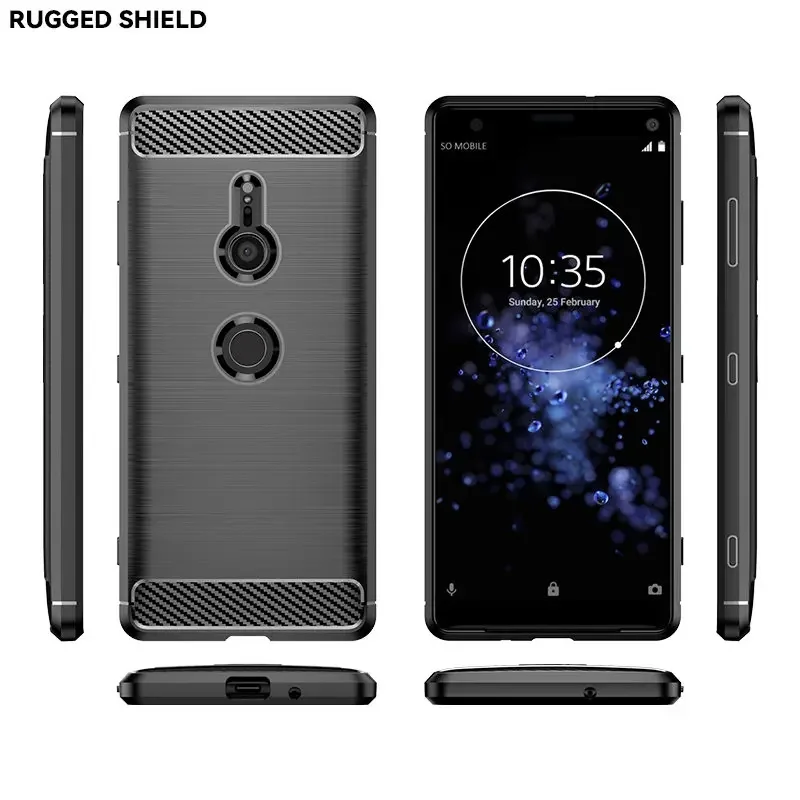 Carbon Fiber Texture Shockproof Protective TPU Case