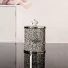 3PC Coffee Sugar Tea Storage Box Set Crystal Crushed Diamond Kitchen Storage Container Handmade Crystal Glass Coffee 5
