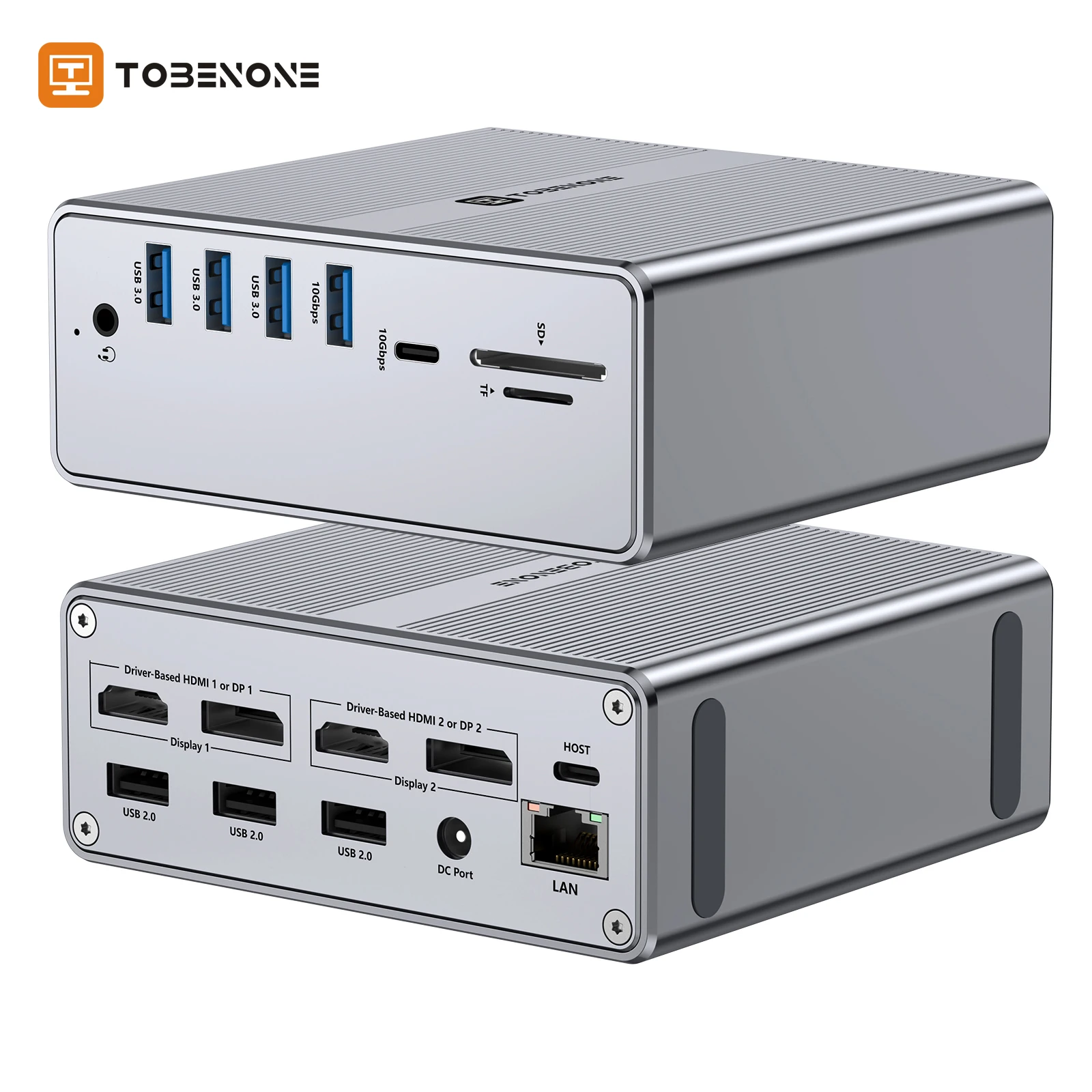 Usb c docking station dual monitor 4k 60hz hub for m1 m2 macbook pro