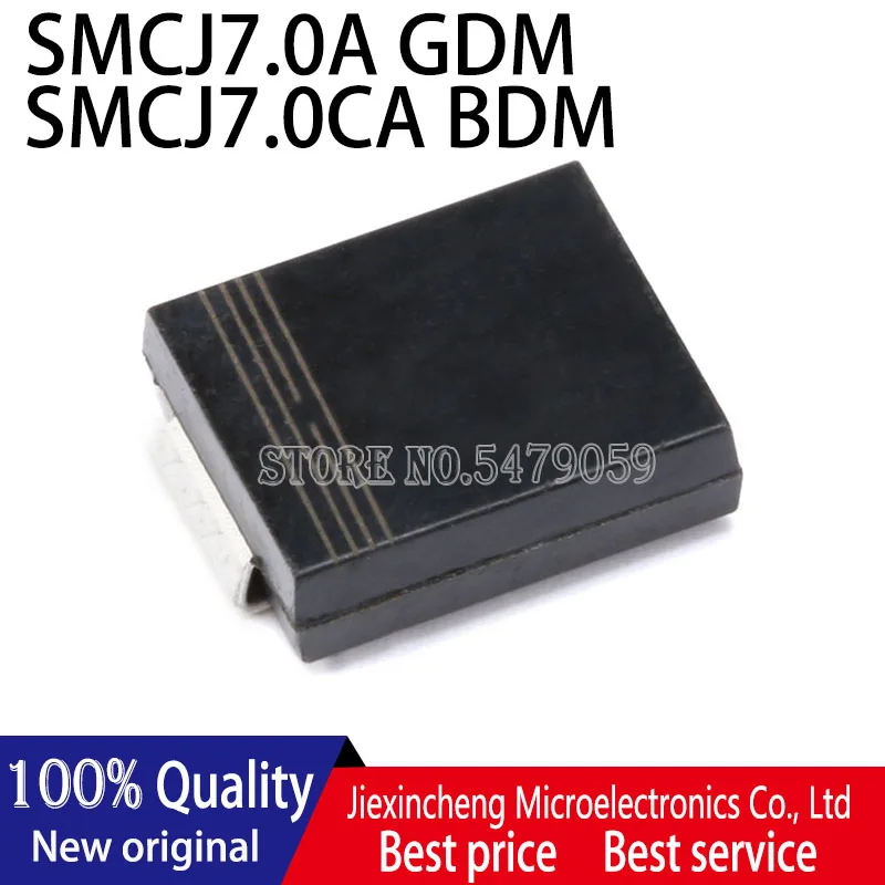 

50PCS SMCJ7.0A GDM SMCJ7.0CA BDM 7V SMC DO-214AB Transient suppression diode TVS