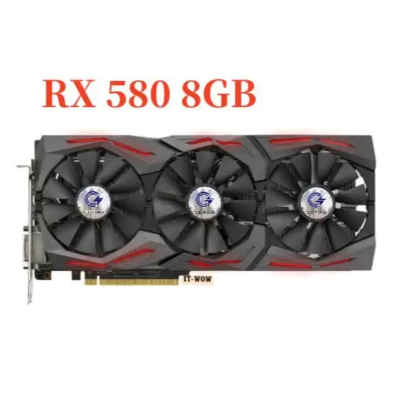

Graphics Cards RX 580 8gb GPU rx590 8g Video Card Mining Gaming AMD Desktop PC Screen placa d video for ASUS