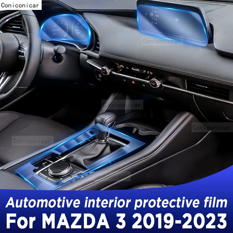 

Для MAZDA 3 2019-2023 панель коробки передач навигация автомобильный интерьерный экран фотография наклейка против царапин