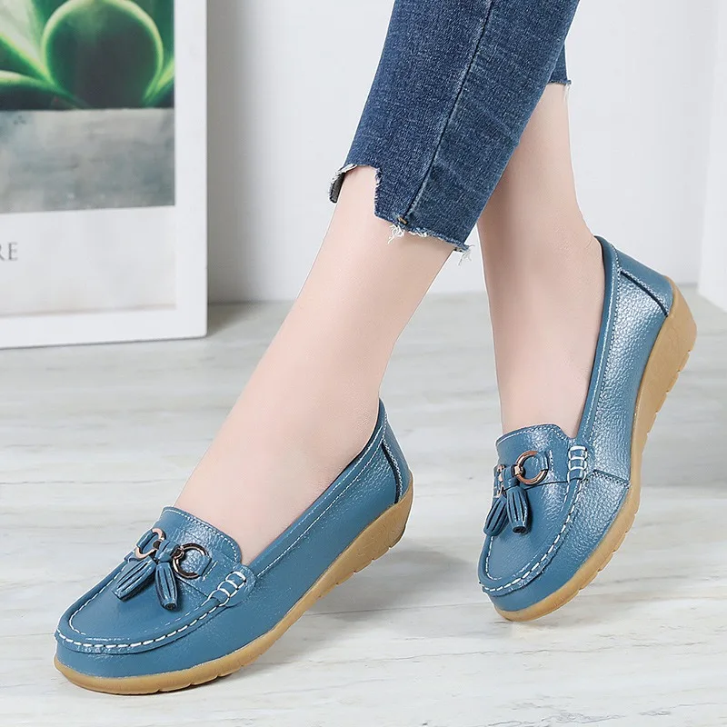 

LEDP Women Sole Floral Flat Casual PU Leather Splice Nodule Sole Foldable Beauty Nude Patent Sexy Round Toe Lace-up Flat Shoes