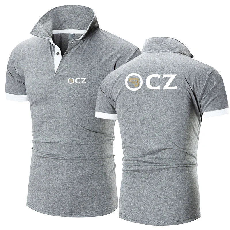 Mens Summer Polo Shirts Comfort Short Sleeves Casual Sport Tees