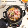 New electric slow cooker, automatic saucepan, casserole, stew pot, home plug - in cuisine intelligente, ceramic crock pot. 4