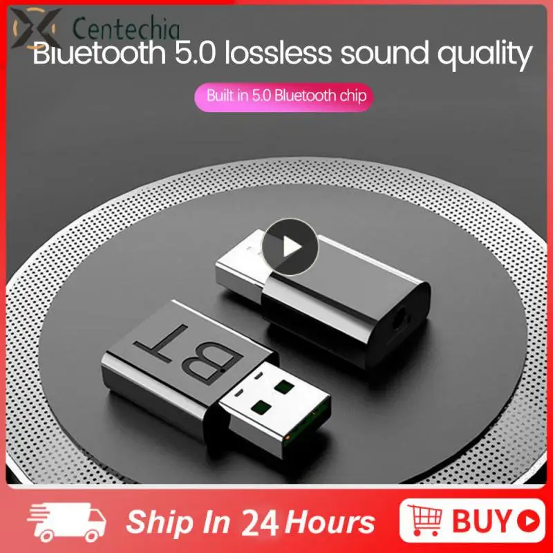 

In 1 bluetooth-compatible 5.0 Adapter Receiver Audio USB Transmitter Stereo with 3.5mm AUX Cable for Car TV Earphone Speaker