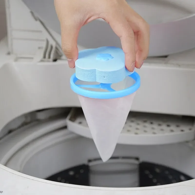 Laundry Hair Catcher Washing Machine Filter Floating Washing Clothes Hair Filter Bag Universal
