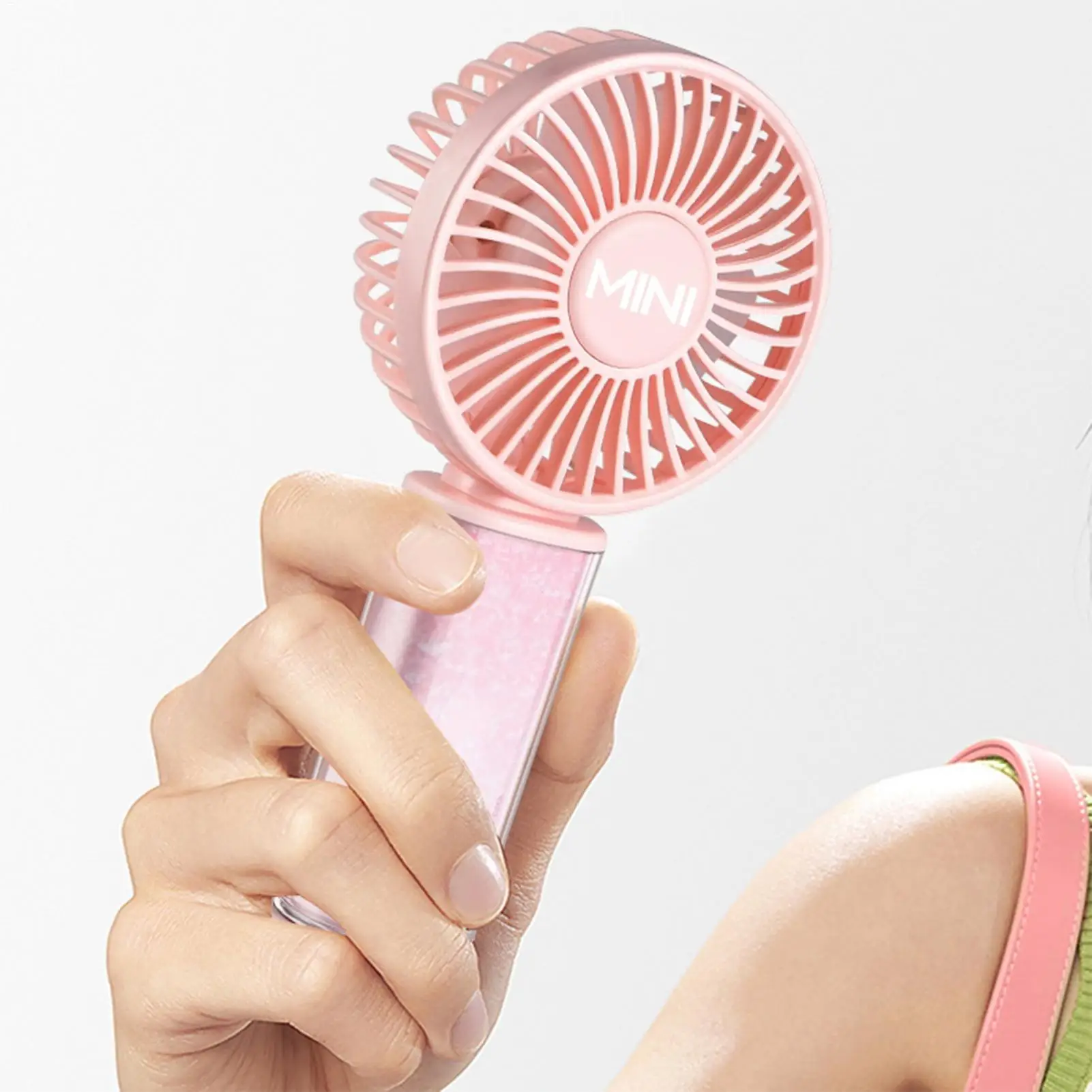Compact USB Rechargeable Quiet Fan with Adjustable Speeds