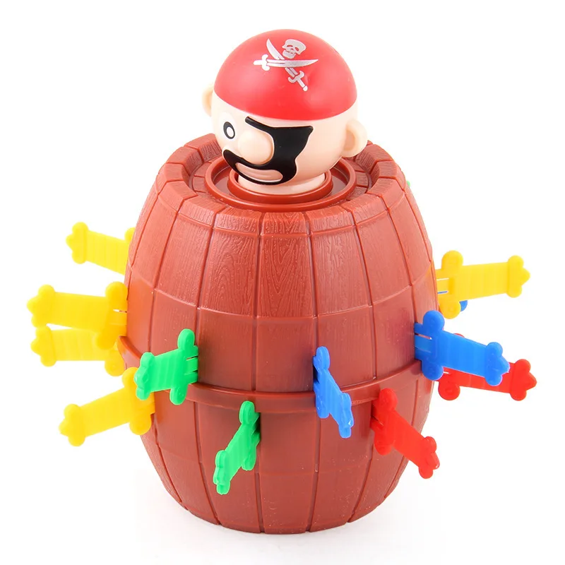Mini neue lustige Piraten fass Spielzeug Glücks spiel springen Piraten Eimer Schwert Stich Pop-up knifflige Spielzeug Familie Witze für Kind Kind Geschenk – Detail 8