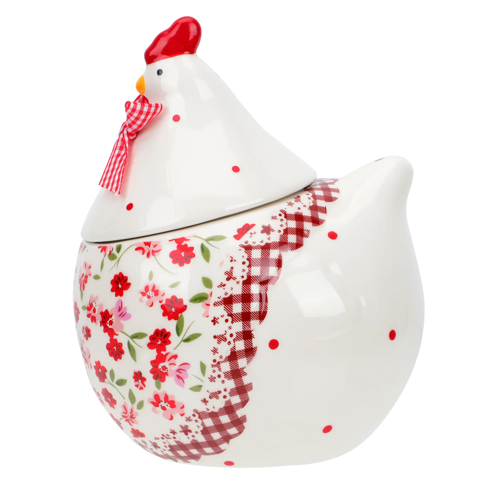 

Ceramic Cookie Jar Hen Shaped Food Storage Jar Chicken Biscuit Treat Jar Christmas Storage Canister Farmhouse Fresh Egg