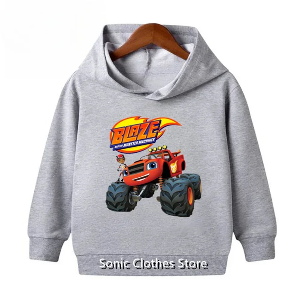 Blaze and The Monster Machines 아동복, 어린이 Impostor Blaze 게임 애니메이션 티셔츠, 소년 소녀 탑 맨투맨 후디, 2-13T