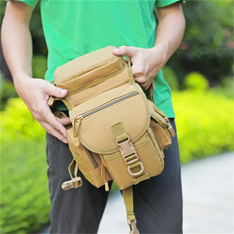 Military Waist Fanny Pack Weapons Tactics Ride Leg Bag For Men Waterproof Drop Utility Thigh Pouch Multi-Purpose Hip Belt