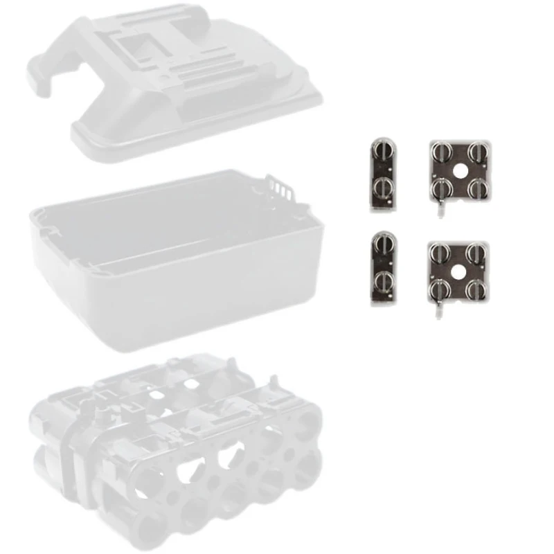 ( ?? ) 1세트 니켈 시트 리튬 배터리 팩 전동 공구 18650 18V 리튬 이온 배터리 박스용 리튬 이온 셀 커넥터 LXT BL1860