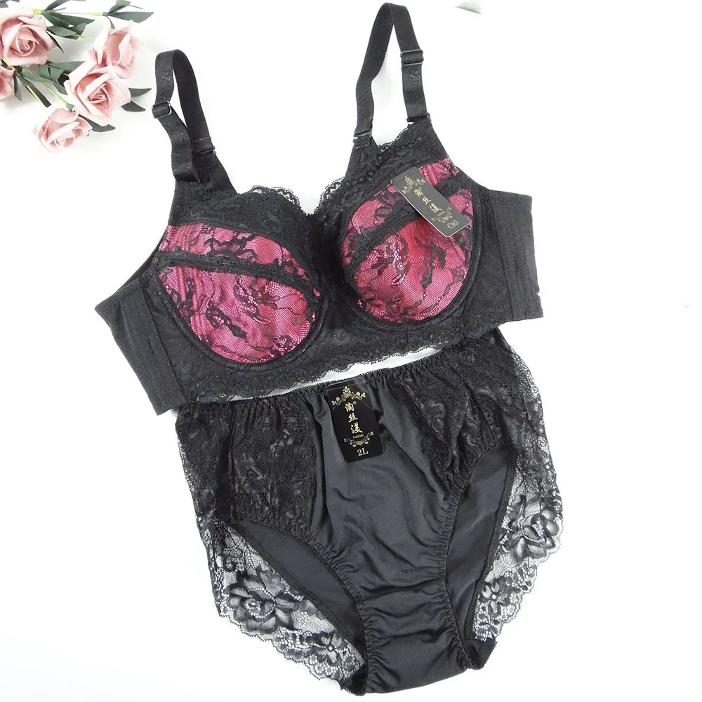 

Комплект женского кружевного нижнего белья из бюстгальтера и трусиков, 34/36/38/40/42/44/46