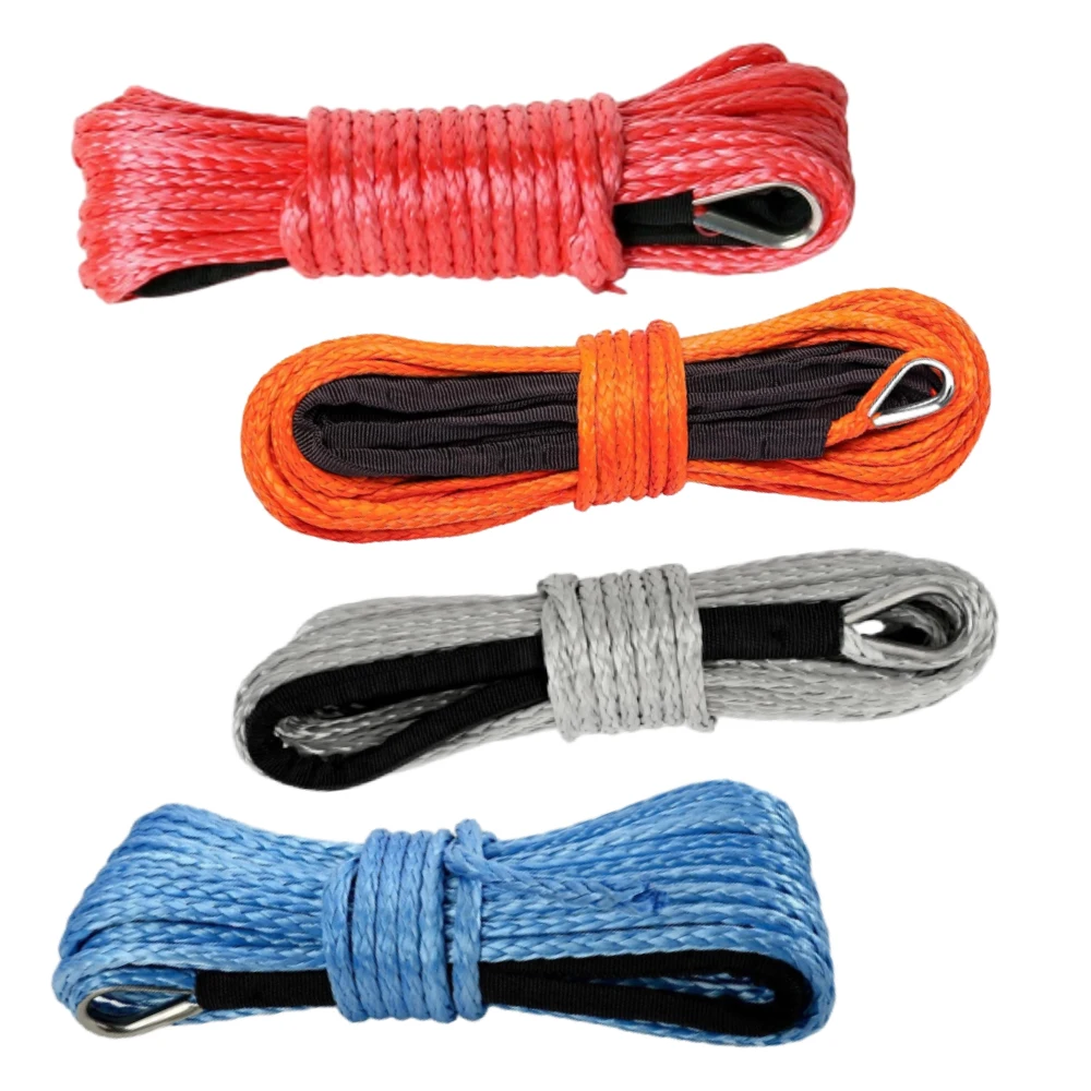 LaDicha Cable De Canalización De Aleación 254mm Para Winch Sintético Con Cuerda Dyneema 4WD – Pieza RC C0067 En Plata