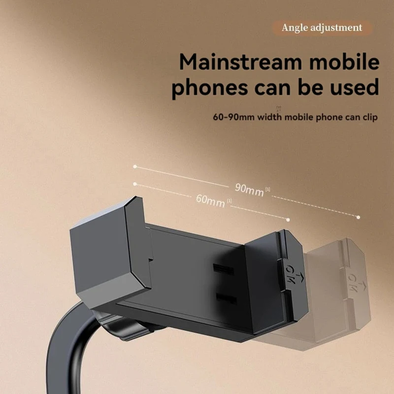 Trépied de bureau pour smartphone iPhone avec support de téléphone portable, support de table_voghion.com