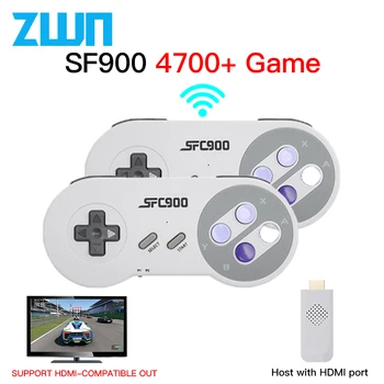 슈퍼 닌텐도 SNES NES용 비디오 게임 콘솔, 1500 게임 내장, HDMI 호환 게임 스틱, TV 플레이어 무선 컨트롤러, SF900
