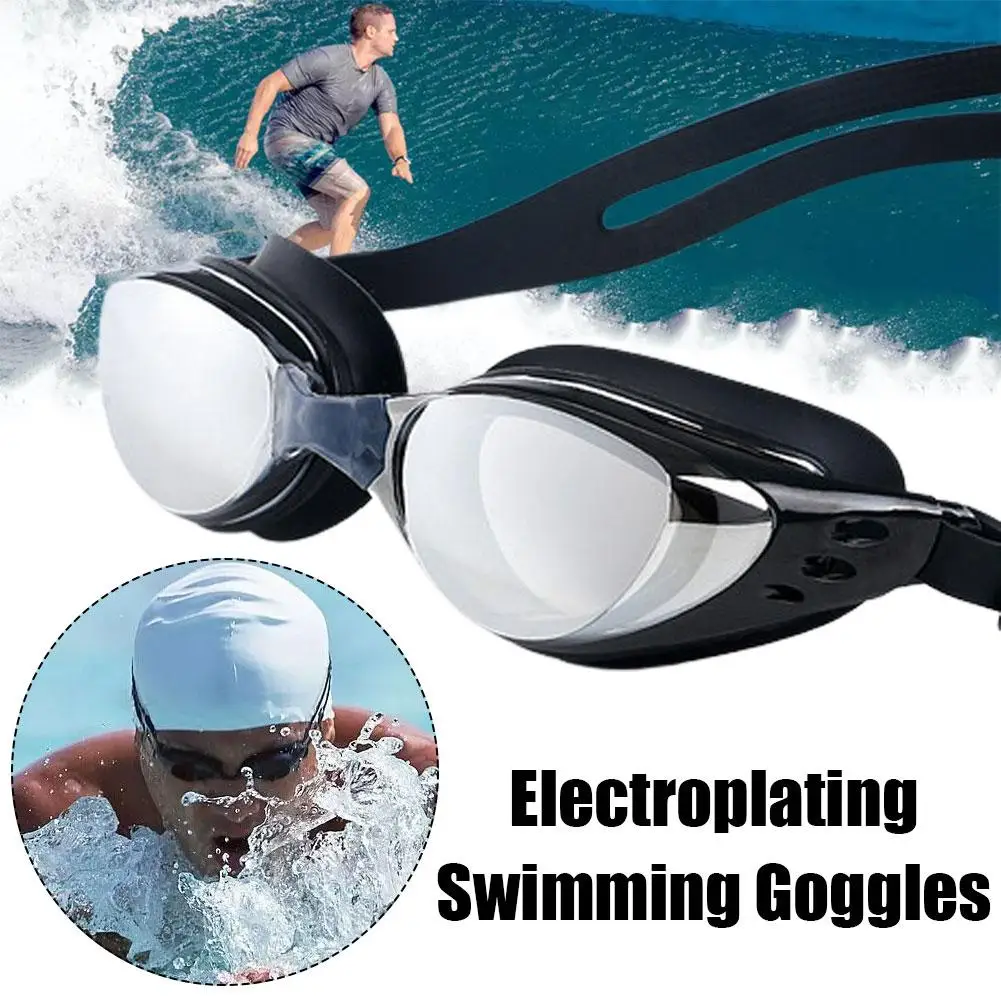 Swimming Goggles for Adult Men And Women High-Definition Waterproof And Anti Fog Electroplating Large Frame