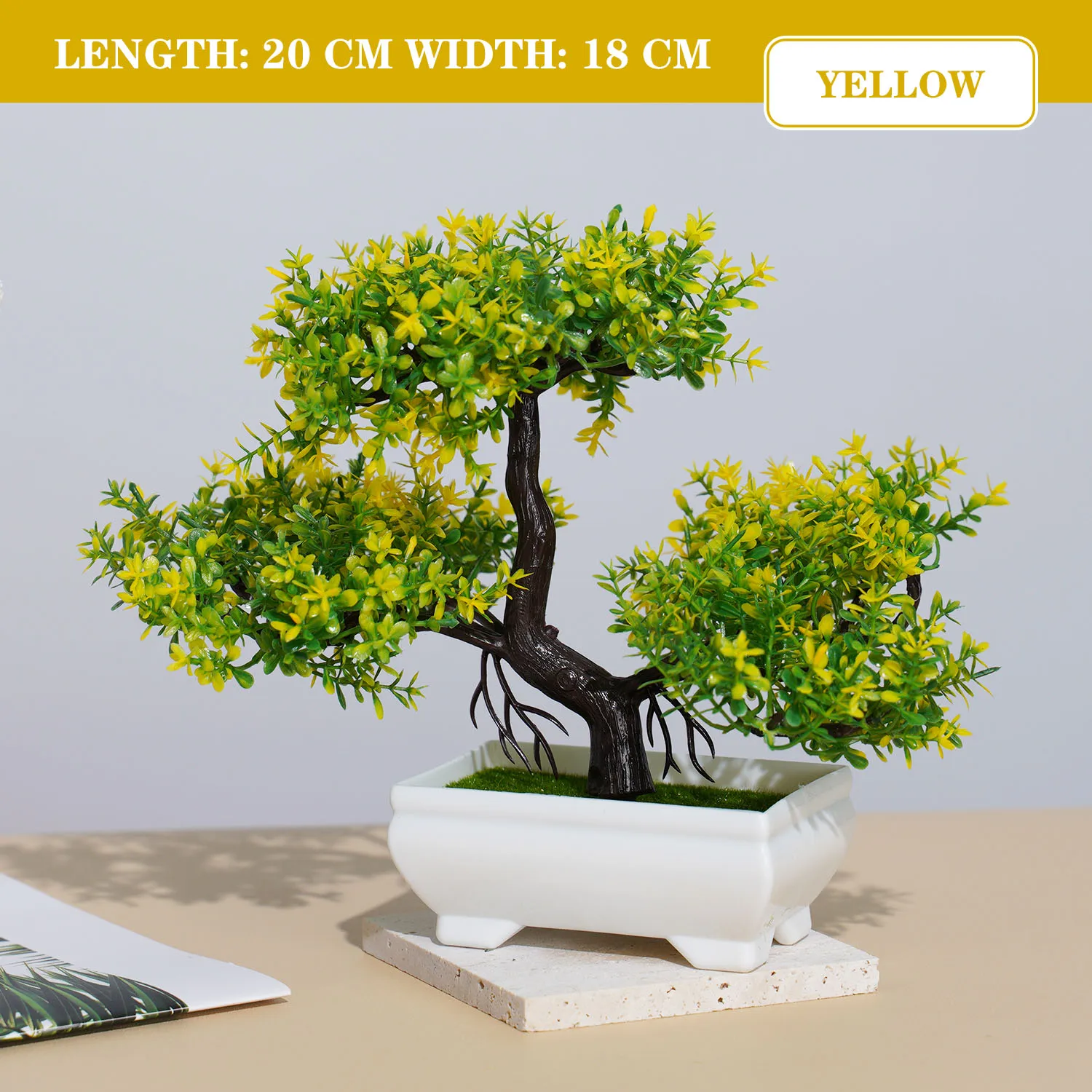 Künstliche Pflanzen Bonsai Kleiner Baum Simulation Topfpflanzen Gefälschte Blumen Tisch Topf Ornamente für Hotel Garten Home Decor planta – Detail 13