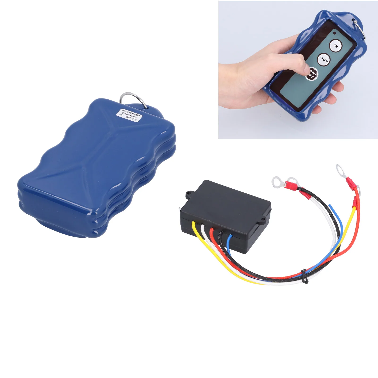 Wireless Winch Remote Control Kit Electric Switch for Jeeps ATVs SUV Truck 12V 434MHz Wireless Winch Switch Handset